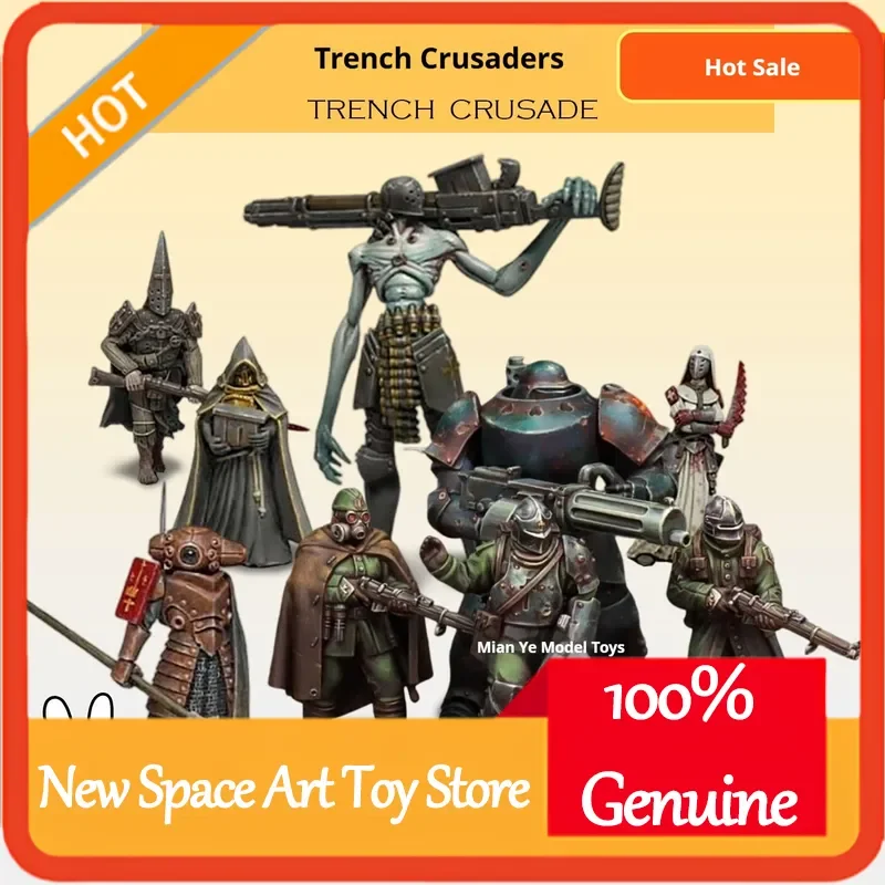 

3d Printed Unpainted Wargame Miniature Trench Crusade New Antioch Mercenaries White Resin Model Kit 28mm Scale For Painting Diy