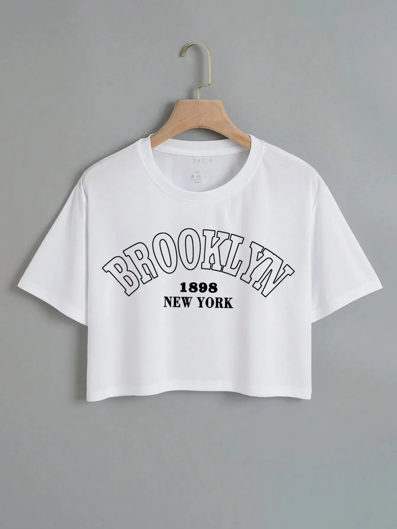 

Women's Letter Graphic Smock Fitness Shirt Sports Short Sleeve T-shirt Women's Sleeved Harajuku Streetwear Aesthetic Clothes