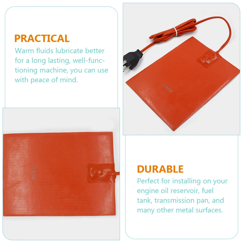 

Car Engine Block Heater Pad Oil Pan Hydraulic Fluid Pad Us Plug Safe Durable Fast Heating Longevity Oil Sump Heater