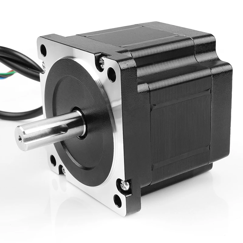

Шаговый двигатель, двигатель постоянного тока 1,8 градуса Nema34, 2 фазы, 86BYGH, высокий крутящий момент, 4,4 нм, промышленный квадратный гибридный двигатель из нержавеющей стали, 42, 12 Нм, 34