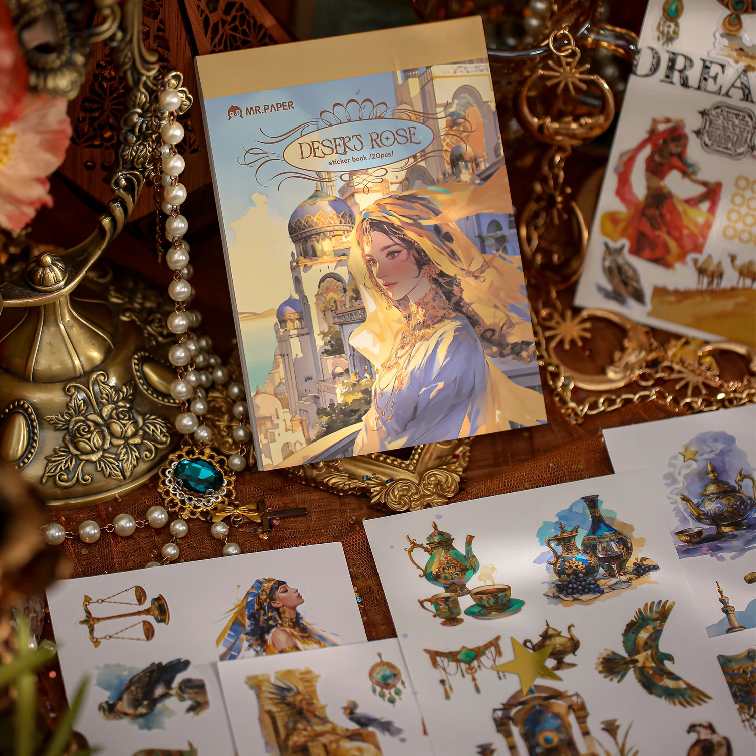 

20 листов/пакет, наклейки, книга, ретро, древний фараон, храм, тема пустыни, ручная учетная запись, коллаж, сделай сам, открытка, украшение для чашки, наклейка, подарок