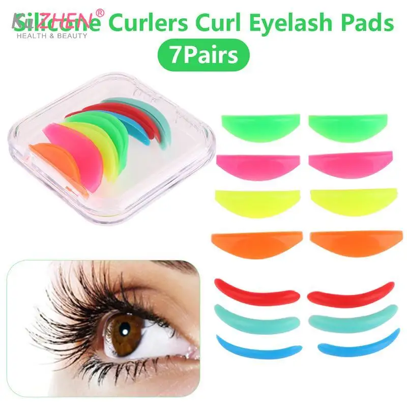 7Pair Lash Lift Rods Silicone Eyelash Pads, Rods For Lash Lift Silicone Eyelash Perming CurlerLift Pads For Eyelashe Makeup Tool