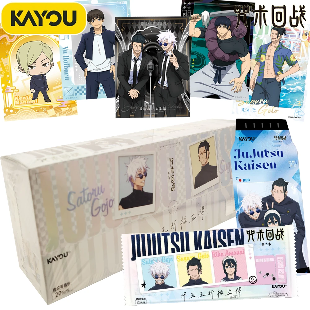 kayou-original-jujutsu-kaisen-collection-cards-hot-anime-fantasy-battle-character-trendy-peripheral-tear-up-photo-cards-fun-gift