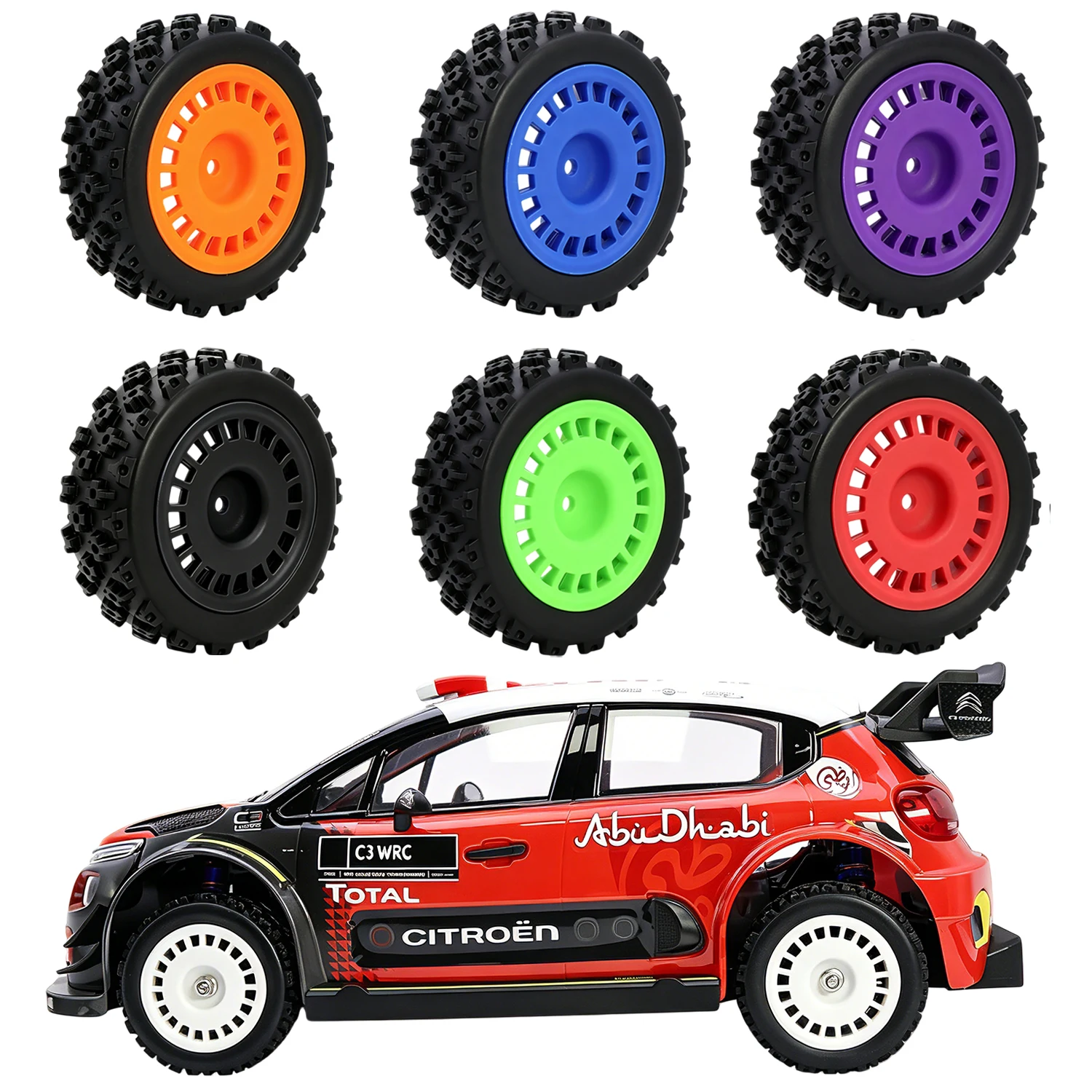 Roues hexagonales de 12mm pour 1/10 On-road HSP LC PTG-2R TAMIYA 1/10 XV01 xv02 MJX et xts-s10/ HPI Kyosho Sakura