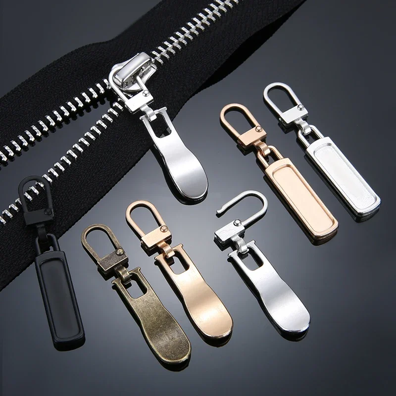 10 قطعة سستة قابلة للفصل سحب العالمي استبدال تبويب السوستة رئيس المتزلجون إصلاح لحقائب الحقائب الملابس Craft بها بنفسك الخياطة الحرفية #1