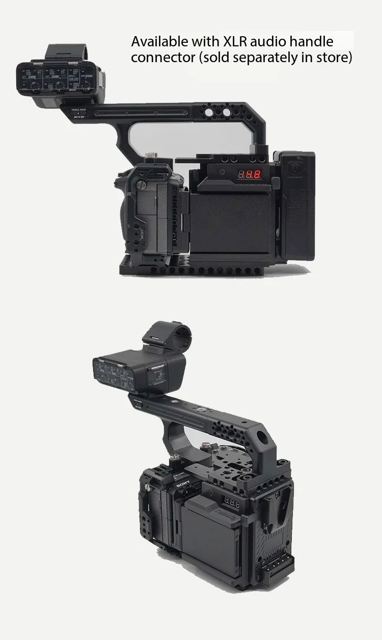 FusionRig For Sony FX3/FX30 Camera Cage Expansion Module Cineback, compatible with Tilta TA-T16 and SmallRig 4183