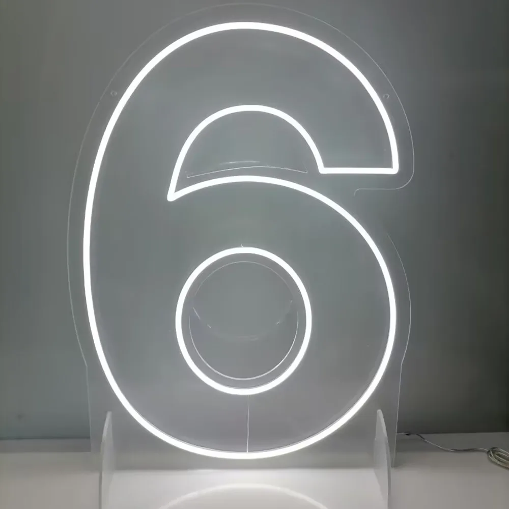 

Big Size Custom LED Neon Sign Light Neon Numbers 0-9 Personalized Wall Decor for Wedding Party Birthday Gift Room Lighting