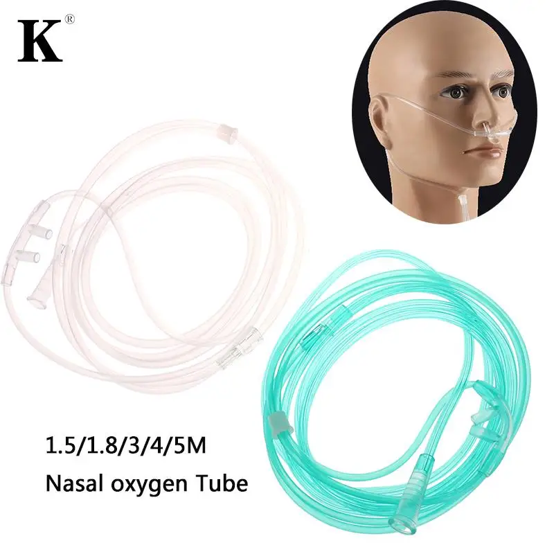 Double Nasal Oxygen Tube 1.5/1.8/3/4/5M Disposable Nasal Oxygen Tube Independent Packing Medical Care Machine Breathing Cannula