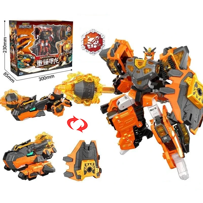 ของเล่นหุ่นยนต์แปลงร่างมินิฟอร์ซ ไดโนอิด วอร์ริเออร์ แอคชั่นฟิกเกอร์ มินิฟอร์ซ เอ็กซ์ ไทดอล ชาร์ค เฮดบอท ของเล่นไดโนเสาร์แปลงร่าง