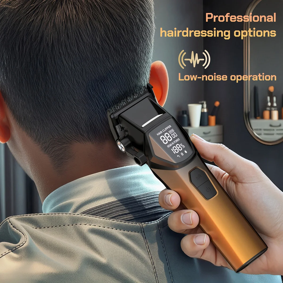 ماكينة تشذيب الشعر BRD 9007 للرجال 9000 دورة في الدقيقة مع قاعدة DLC ماكينة حلاقة بشفرة تتلاشى 4500 مللي أمبير في الساعة ماكينة قص الشعر الكهربائية الاحترافية