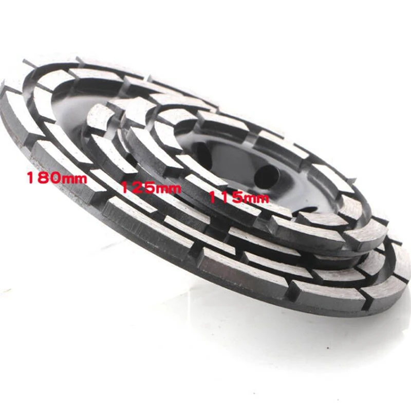 125Mm diamant Double rangée meule ciment pierre béton sol meule diamant meule Durable facile à utiliser