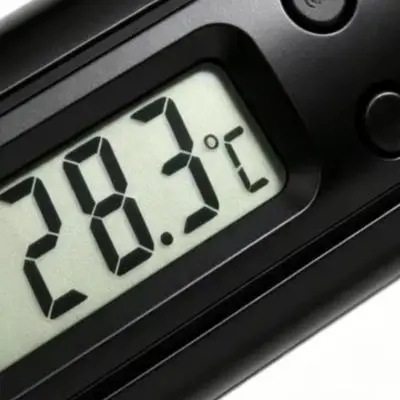 Digital Thermometer With Metal Probe -50 To 70C For Car Fridge Aquarium AC Vent Repair Black 1.2m Cable Temperature Tester Tool