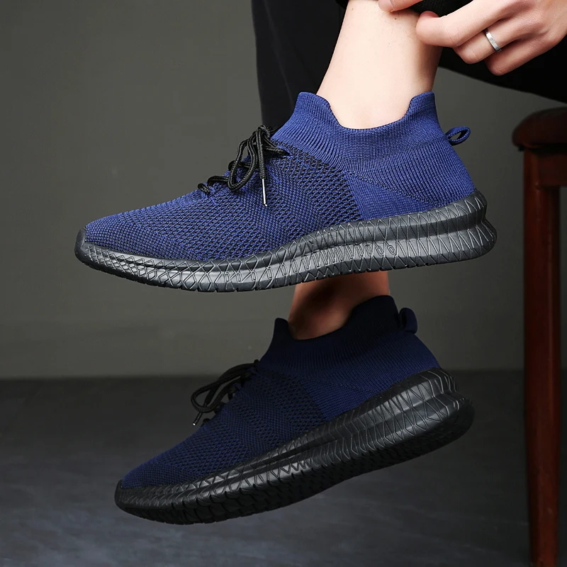 Summer Shoes For Man Breathable Fashion Men's Sneakers Outdoor Casual Loafers Walking Sock Shoe Tenis Masculin Zapatillas Hombre