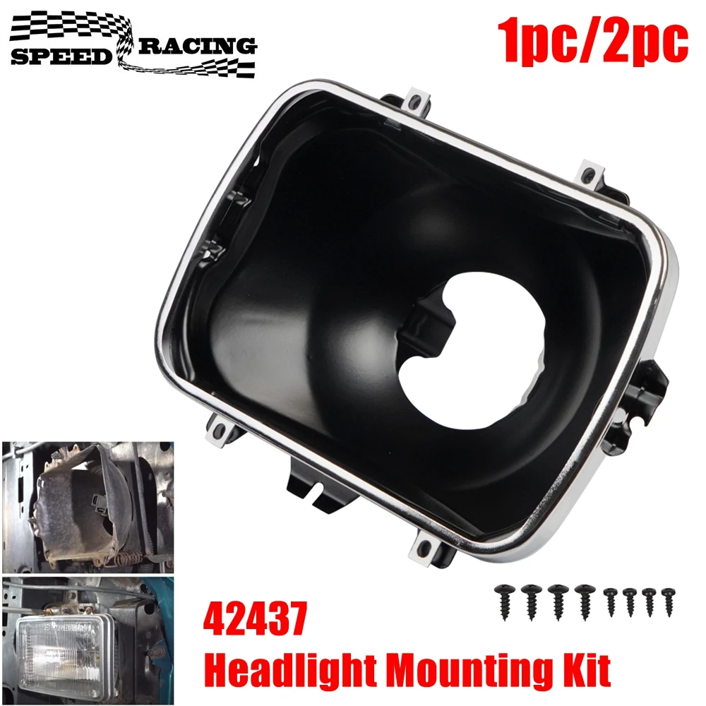 42437 kit de balde de farol, montagem de farol 5x7 adequado para chevy suburban gmc yukon pontiac cadillac escalade buick oldsmobile