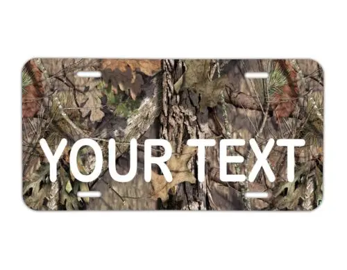 12 X 6 Camo Hunting  Front Vehicle License Plate Auto Car Truck Tag Aluminum Aluminum