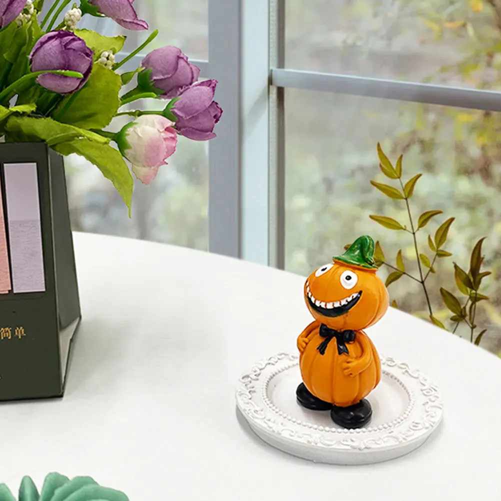 

3Pcs Halloween Pumpkin Table Centerpiece Resin Ornament Festival Party Decoration Halloween Resin Pumpkin Figurine