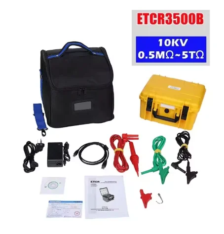 ETCR3500B 10kV -Enabled High Voltage Insulation Resistance Tester