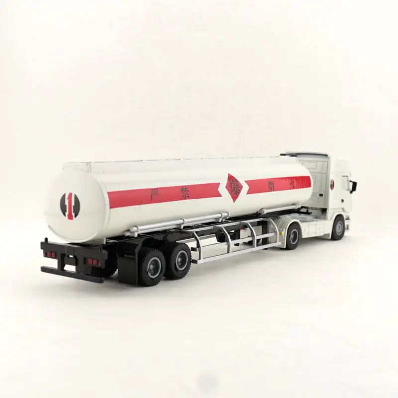 1:50 Scale Tank Container Transport Truck Diecast Alloy Toy Vehicle Model Engineering Toy Car Educational Collection Gift Kid