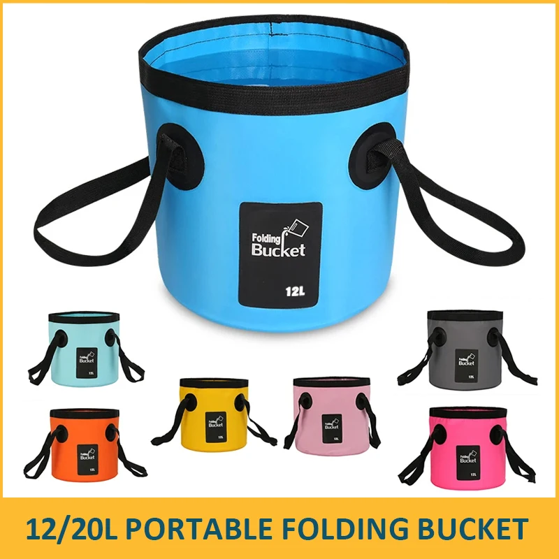 

Collapsible Outdoor Travel Water Bucket12/20L Portable Folding Bucket, Foldable Fishing Bucket, Camping Water Storage Container