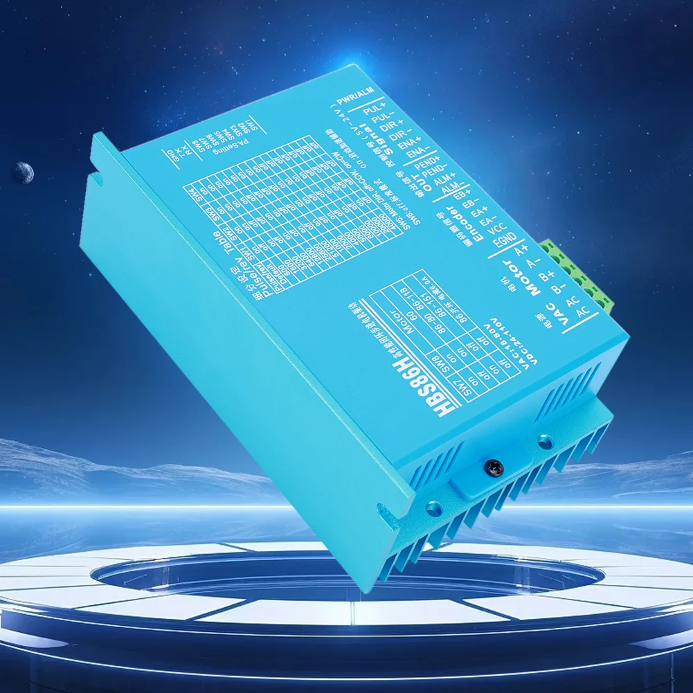 HBS86H Closed Loops Two-Phase Digital Stepper Driver with RS232 Port Stepper Motor Driver High Torque Controller