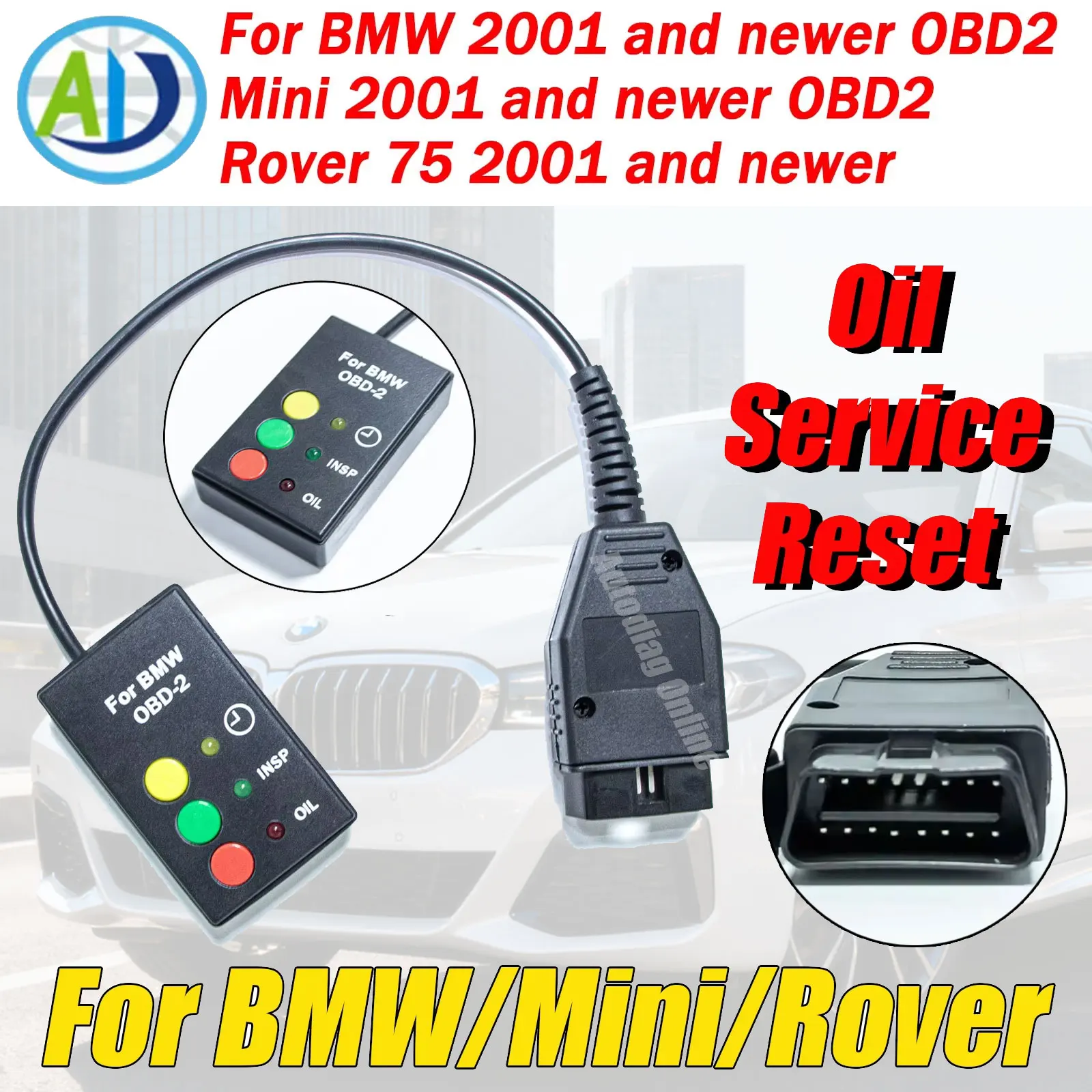 

OBD2 Oil Reset Service Tool For BMW/Mini/Rover After 2001 Inspection Reset Tool for E46 E39 X5 Z4 E7CA Car SI Reset Tool For BMW