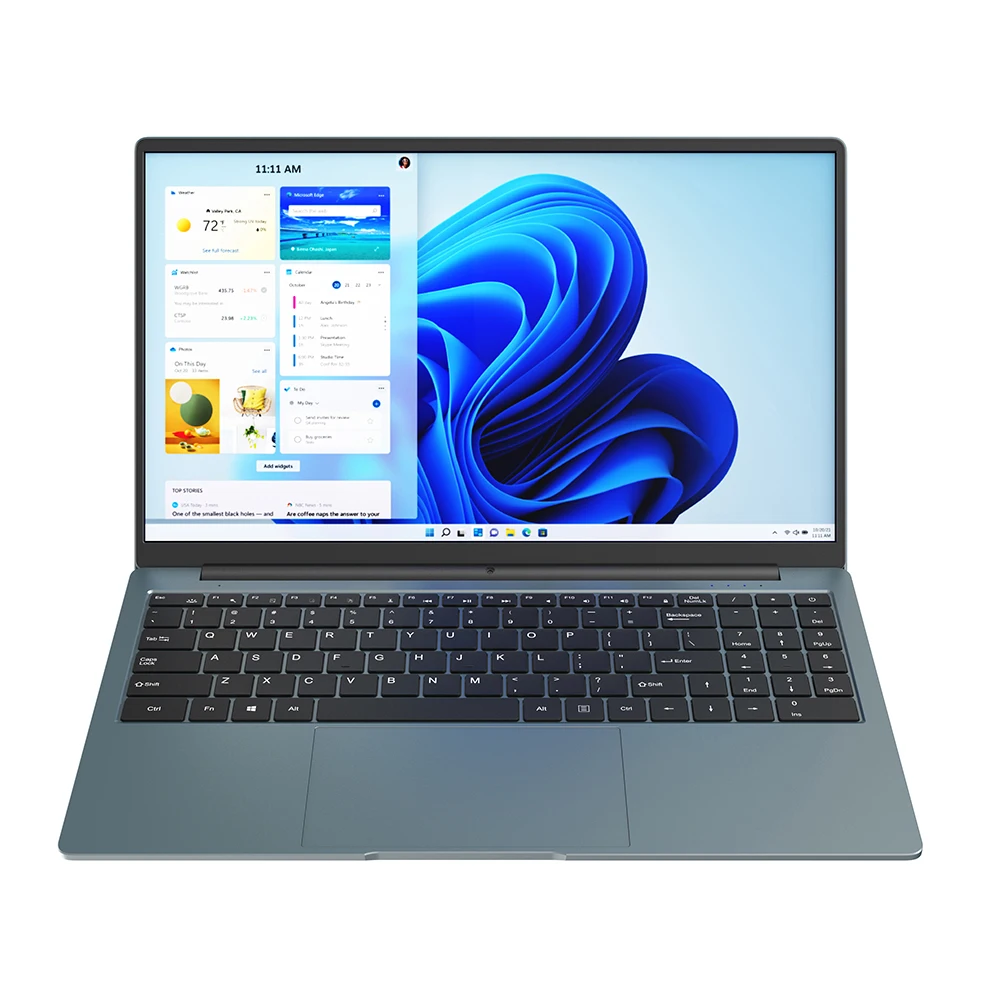 2024 portátil de 15,6 pulgadas Quad Core N5095 CPU 16GB DDR4 RAM 1TB/512GB SSD WiFi Dual Office Ultrabook Windows 11 ordenador portátil