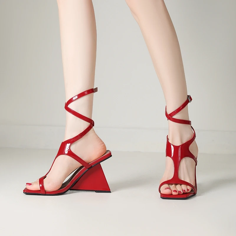 

ORCHALISA/2024, летние женские сандалии, туфли на каблуке с пряжкой и ремешком, размер 42, 43, пикантная вечерняя модная обувь