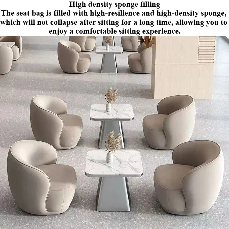 Chaise lounge Modern Simple Fabric Sofa Multi-scene Reception Negotiation Chair for Sales Office Beauty Salon Living Room