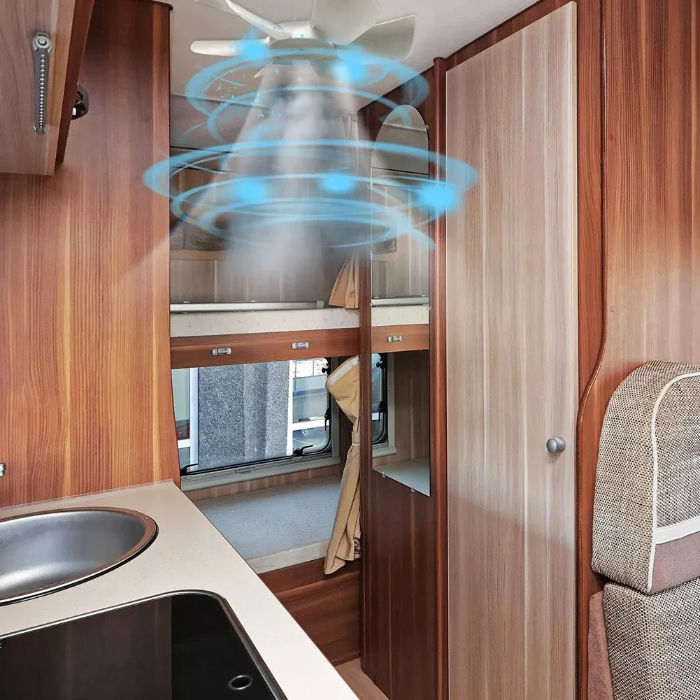 Quiet Operating Motor on the 6IN RV Vent Bath Exhaust Fan Blade Ensures Peaceful Environment in Your Home on Wheels