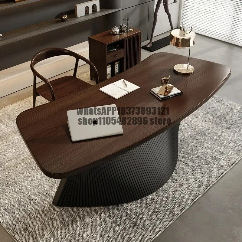 Asthetic Manager Executive Desk Modern Luxury Designer Workstation Office Table Conference Black Mesa De Escritorio Home Office