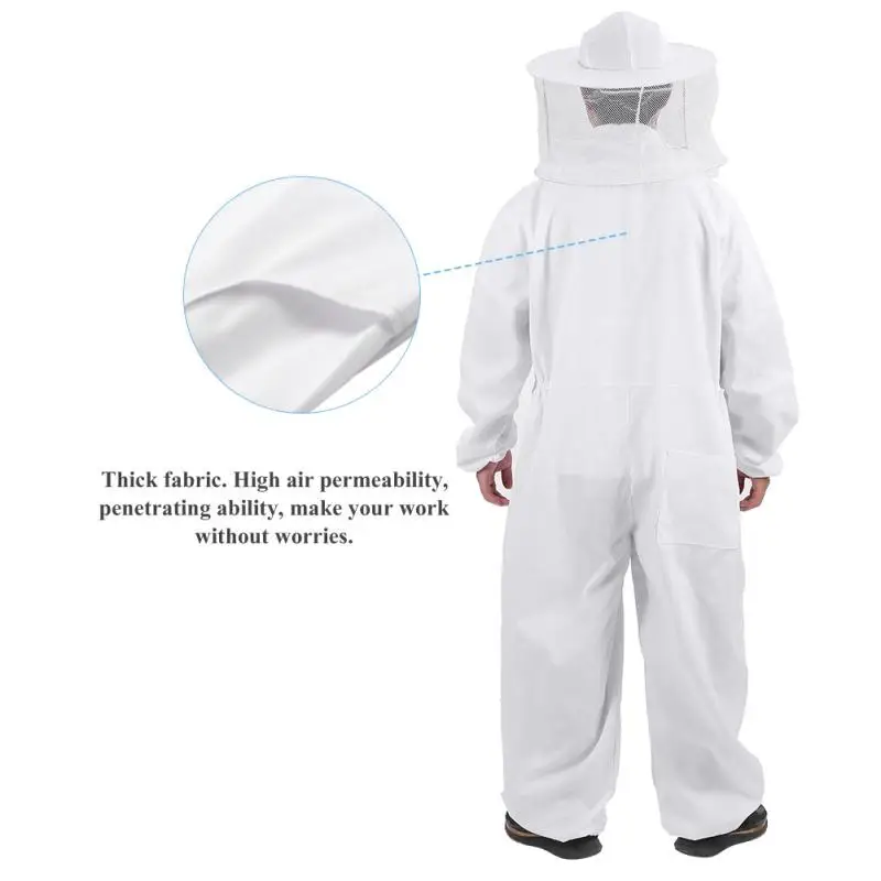 Professional Full Body Beekeeping Suit with Protective Gloves, Hat, and - Cotton Beekeepers Bee Remover Gear