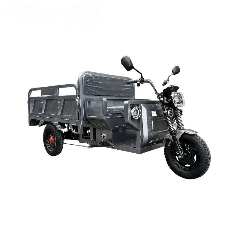 Flatbed Cargo 800W 400km Range Electric Tricycle for Farm Transporter Loader 60V 1.3m Open Body