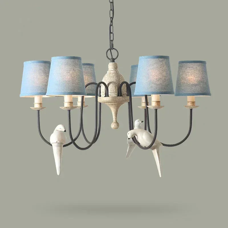 

Nordic Vintage Birds Pendant Lights Bird Design Lamps for Dining Room Restaurant Cafe Hanging Suspension Light