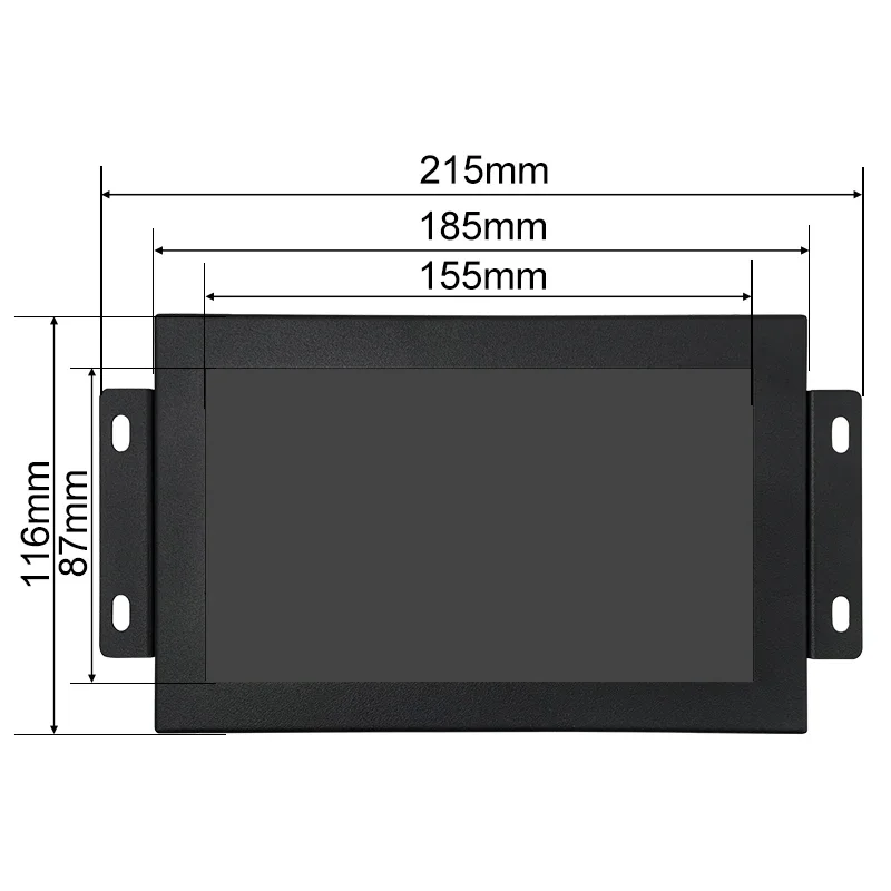 7 inch 800*480 IPS 1024*600 HD-MI VGA AV BNC Non touch screen Metal Case TFT Open Frame Embedded OEM ODM industrial LCD