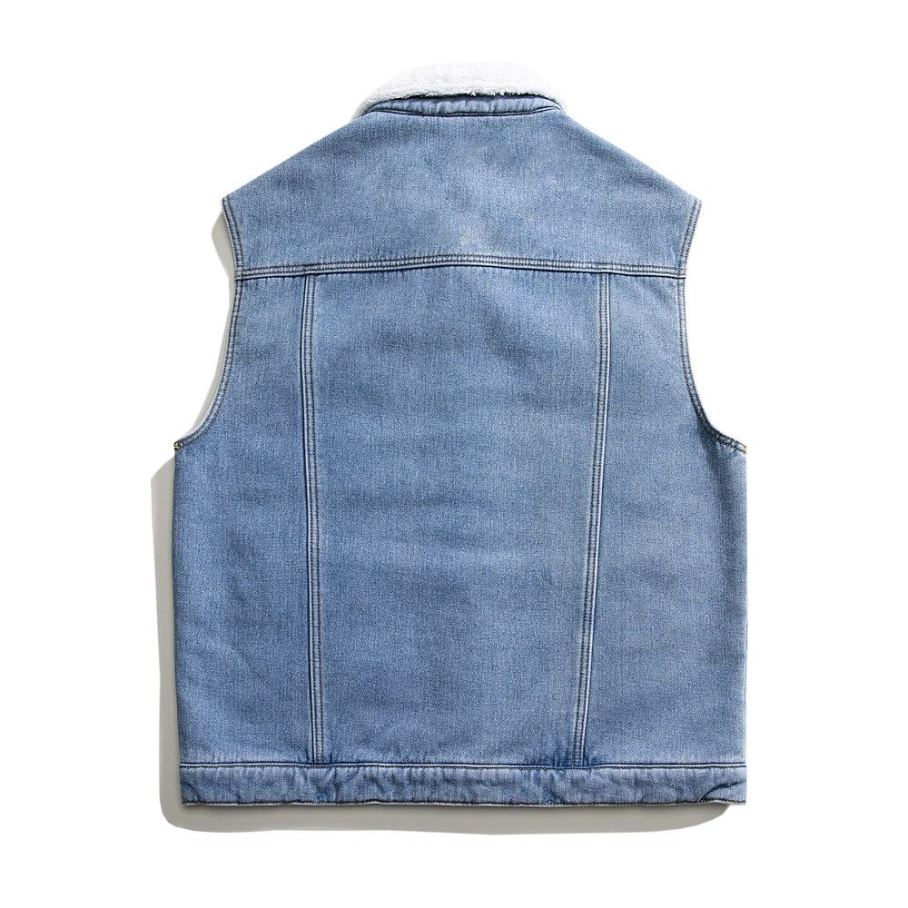 冬用カーゴデニムベスト メンズ 暖かいフリース ファッション - Men'S Fashion Vest With Jeans のレビューと価格