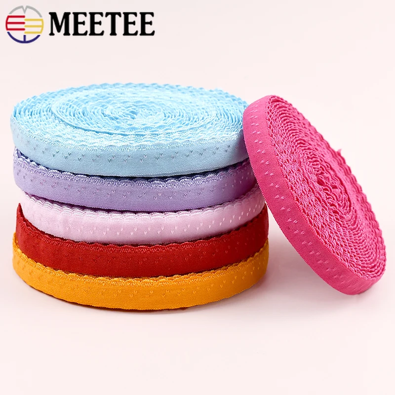 

5-20M 11mm Nylon Elastic Band Bra Strap Stretch Rubber Bands Underwear Ribbon Tape Garment Shoulder Belt DIY Sewing Accessories