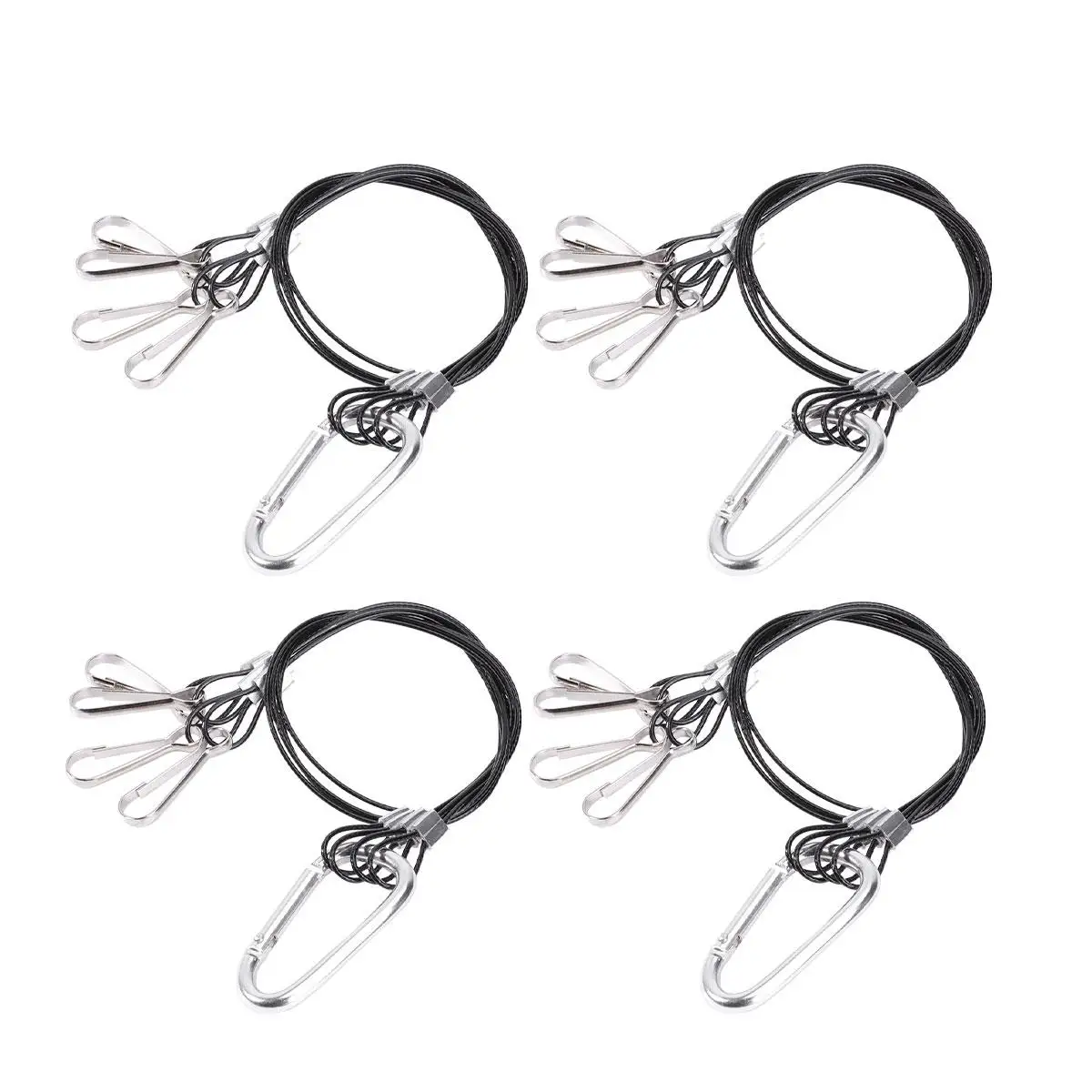 

4 Pcs Steel Wire Plant Grow Light Hanger Hydroponics Kit Professional Light Growing Lamps Hanging Rope Plant Grow Light Hanging