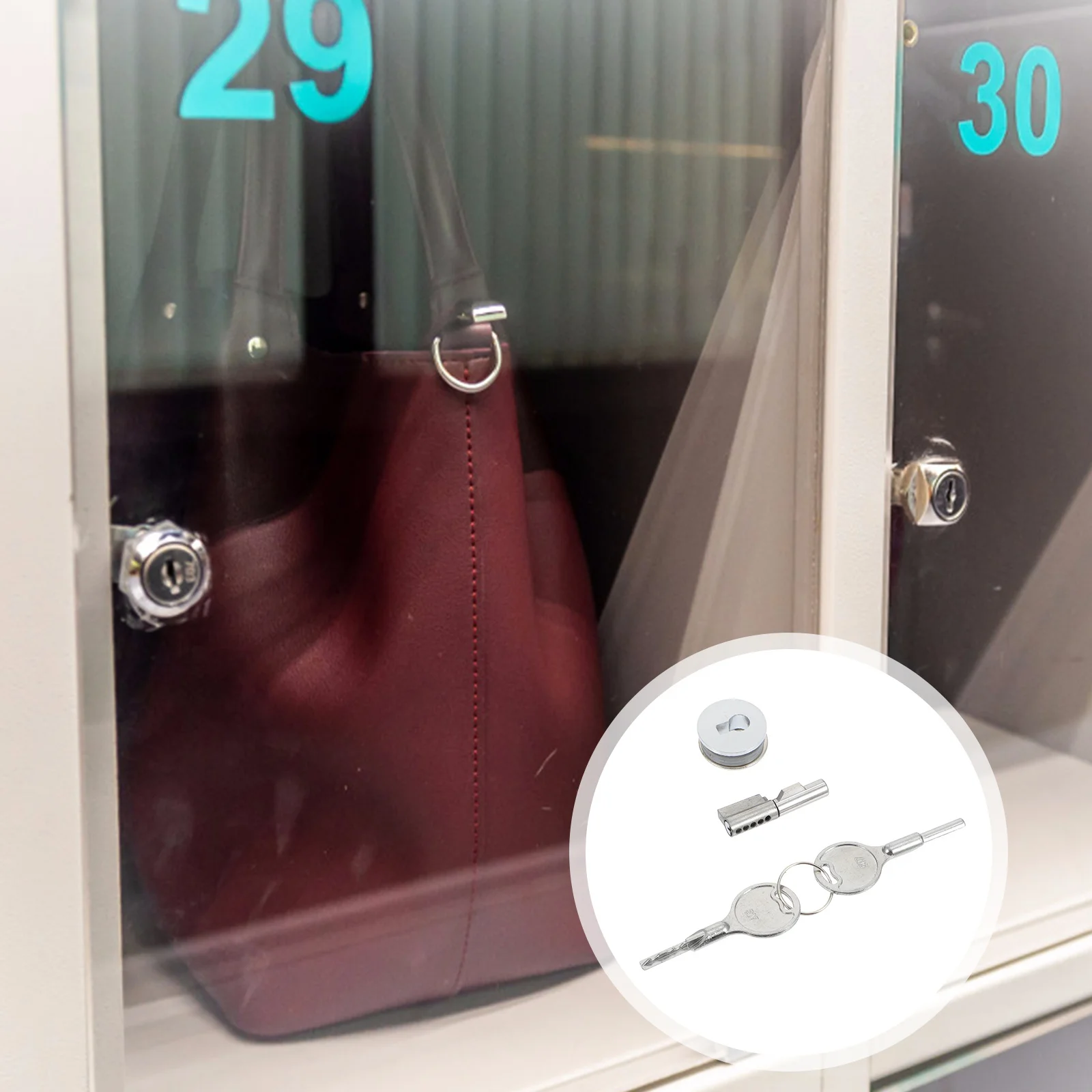 홈 도어 잠금 장치 열쇠가 있는 유리 캐비닛 잠금 장치 보석 캐비닛용 견고한 슬라이딩 도어 래치 신뢰할 수 있는 보안 빠른 설치