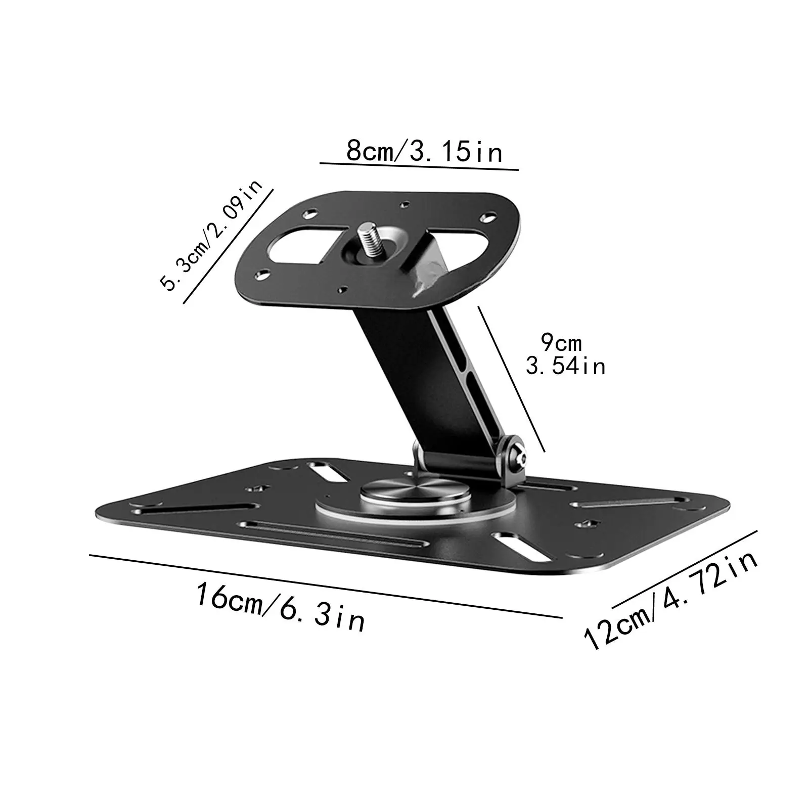 프로젝터 스탠드 편리한 범용 회전식 프로젝터 홀더 지원 침실용 1/4인치 나사 데스크탑 벽 천장 마운트