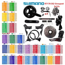 Shimano 105 Di2 Groupset R7170 12s Groupset R7170 Brake R7100 Crankset R7150 FD R7150 RD Original Shimano