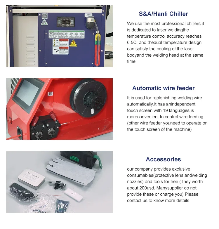 4 in 1 Handheld Fiber Welding Cleaning Machine 1000W 1500W 2000W 3000W for Metal Processing Portable Welding Equipment