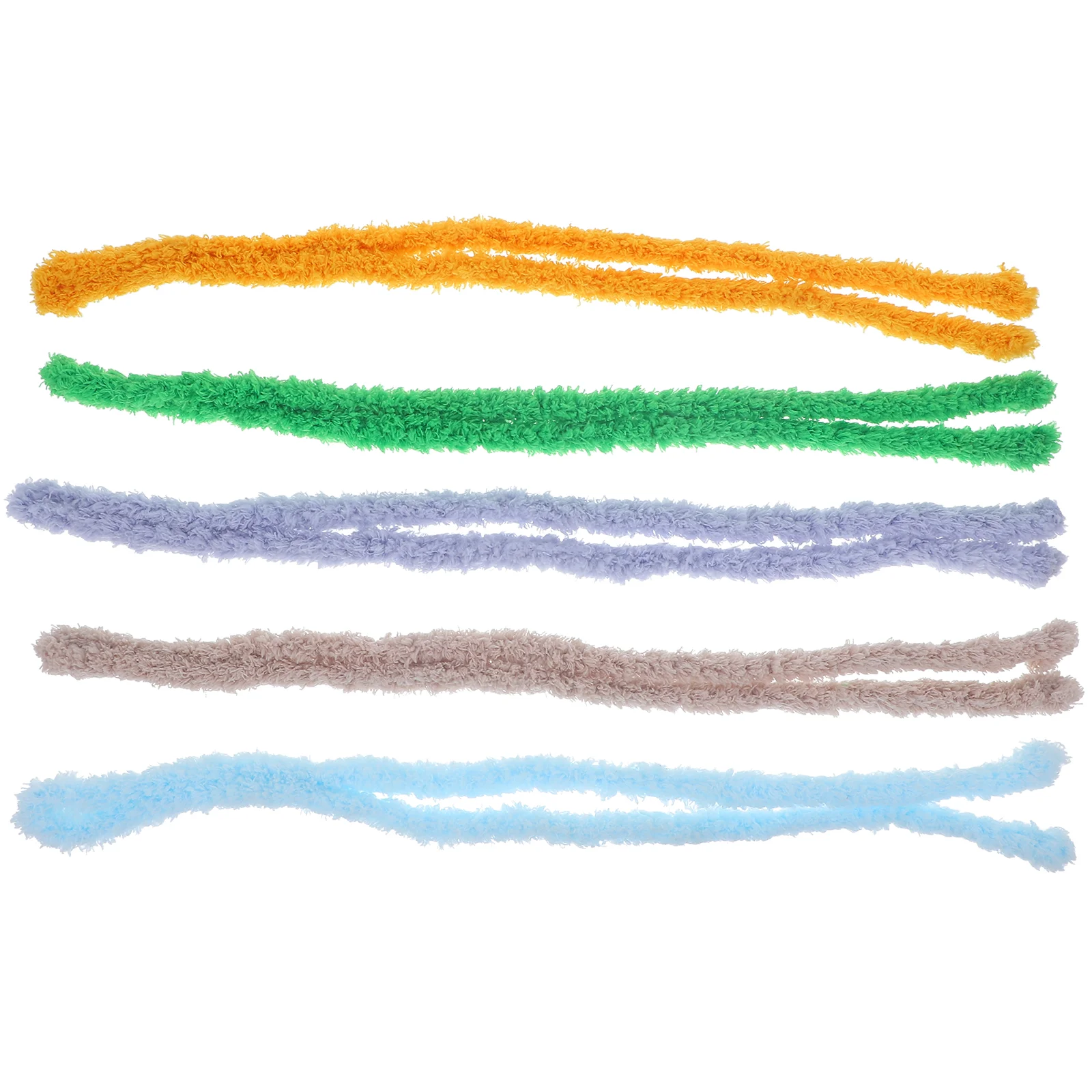 5-delige pijpleiding draaistok materiaalpakket kinderspeelgoed chenille sticks pastel pluche buigbare staaf