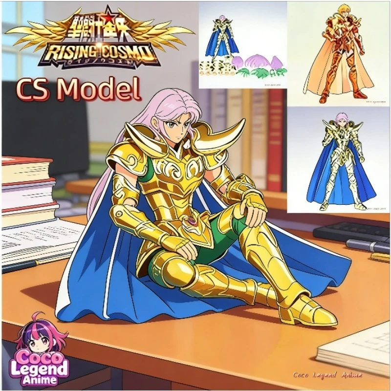 

In Stock Action FigureCS Model Saint Seiya Myth Cloth EX Aries Mu with Shion Head Grand Pope Gold/24K/OCE Knights of The Zodiac