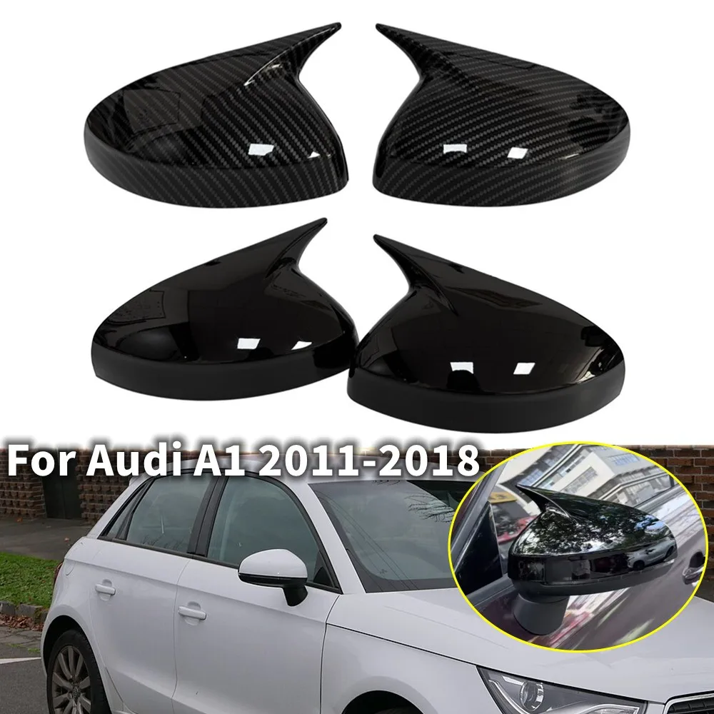 

Для Audi A1 2011-2018 автомобильное боковое зеркало заднего вида, крышка крыла, наружная накладка на корпус двери, аксессуары из АБС-пластика из карбона