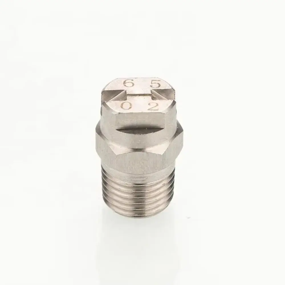 

Nozzle high Pressure Water Fan Shaped Nozzle 1/4 65 Degree Silver Nozzle Spray