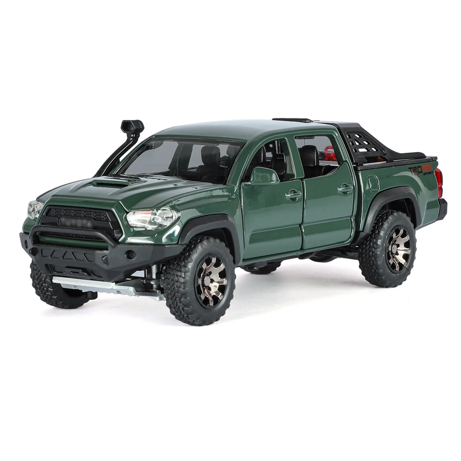 Toyo Tacoma TRO – camionnette tout-terrain en alliage moulé sous pression, modèle sonore LED, jouet de collection, ornement d'exposition à domicile, 1:32