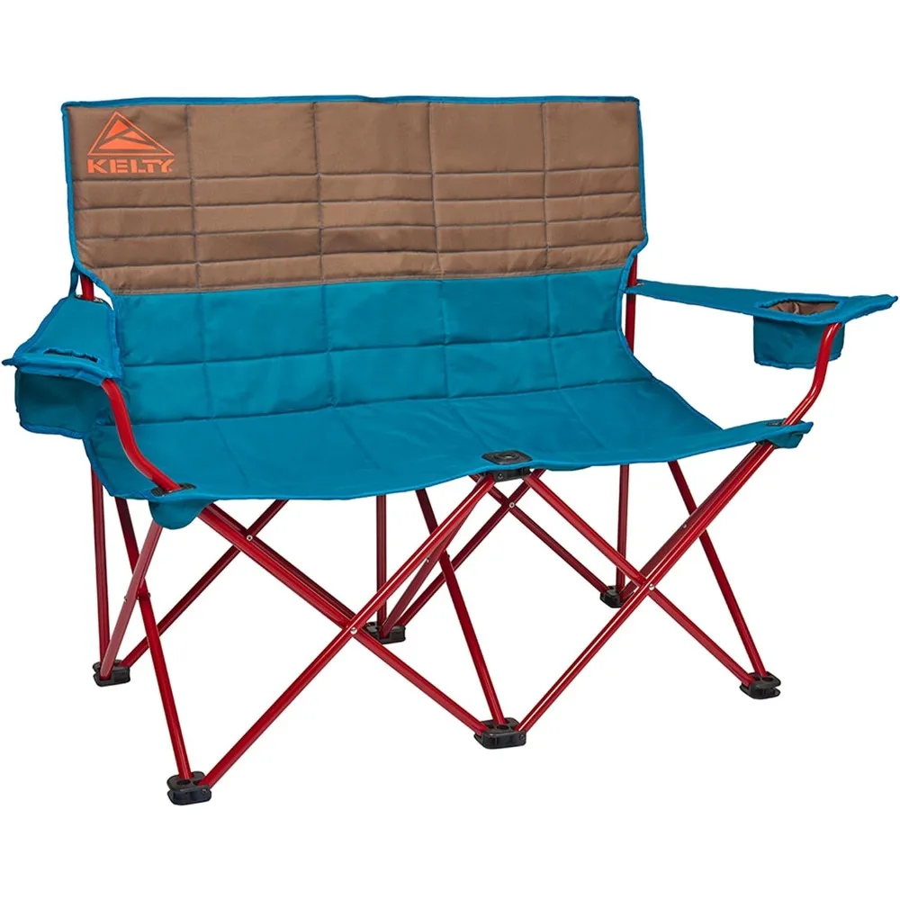 Oversized 2-Person Folding Camp Chair for Double Comfort in Outdoor Activities