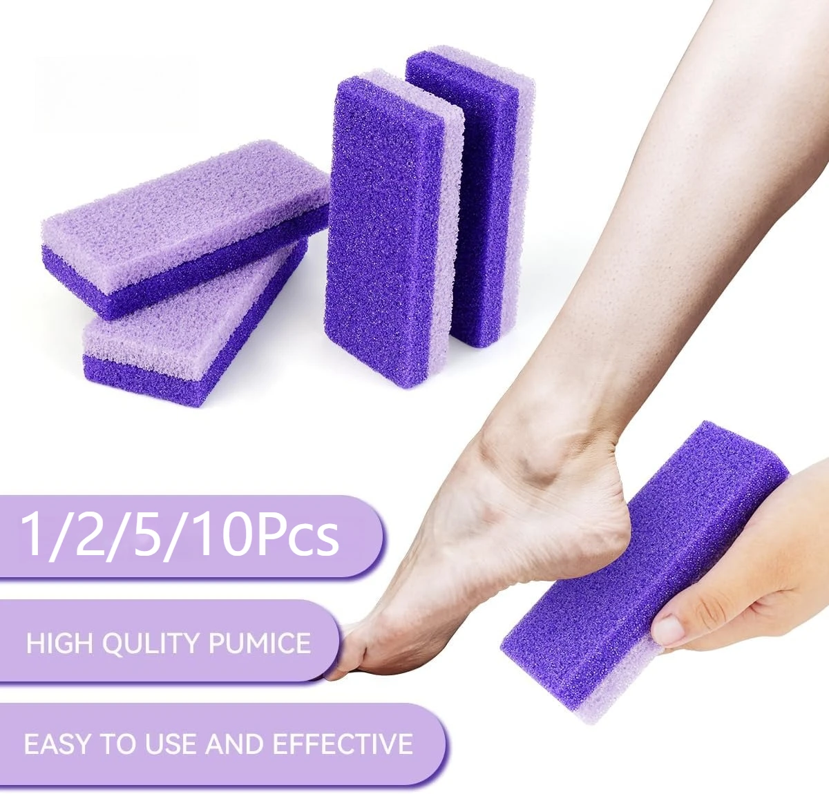 1-10Pcs Fuß Bimsstein Fuß Datei Kallus Abgestorbene Haut Entferner Fuß Ferse Wäscher Glatte Füße In Sekunden pediküre Peeling Werkzeug