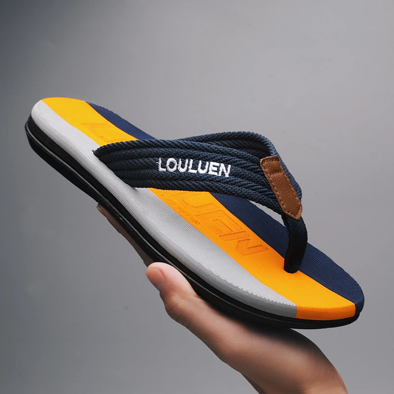 شباشب رجالية، شباشب رجالية عالية الجودة رائجة البيع، شباشب شاطئ صيفية مضادة للانزلاق، عصرية للرجال، قابلة للتنفس، ج