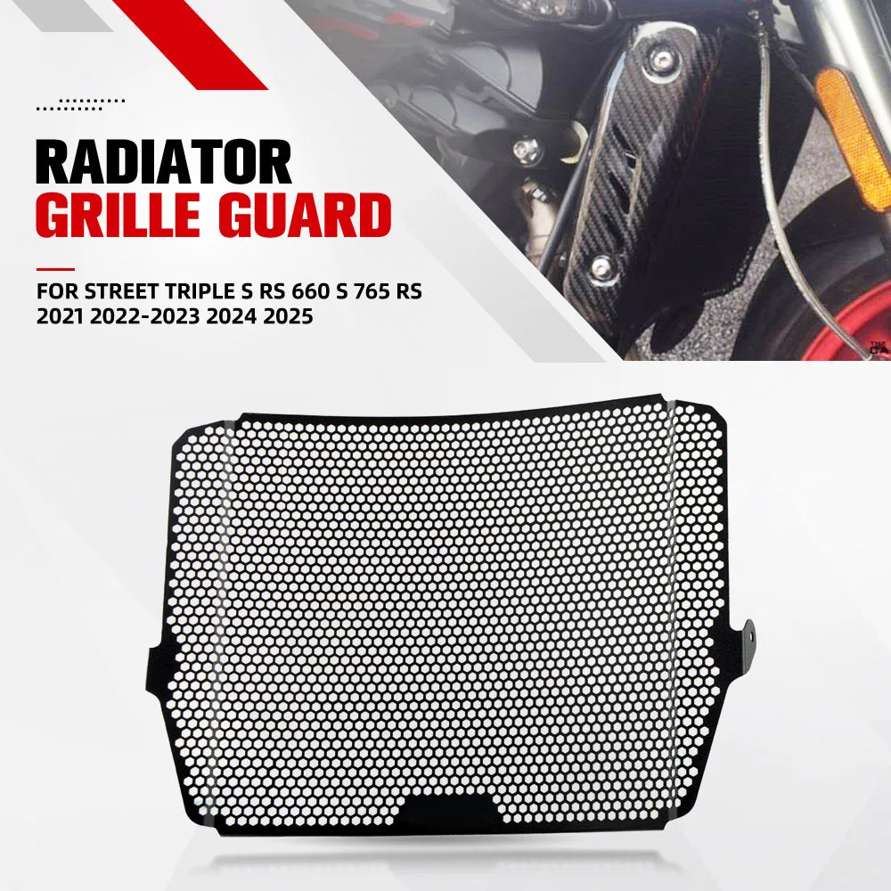 

FOR Street Triple S RS 660 S 765 RS 202 2021 2022-2023 2024 2025 Motorcycle Accessories Radiator Grille Guard Cover Protector